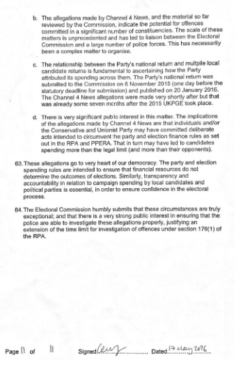 electoral commission statement page 11