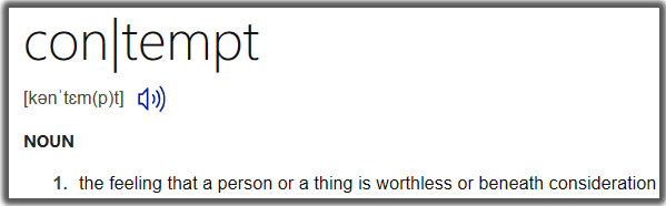 contempt