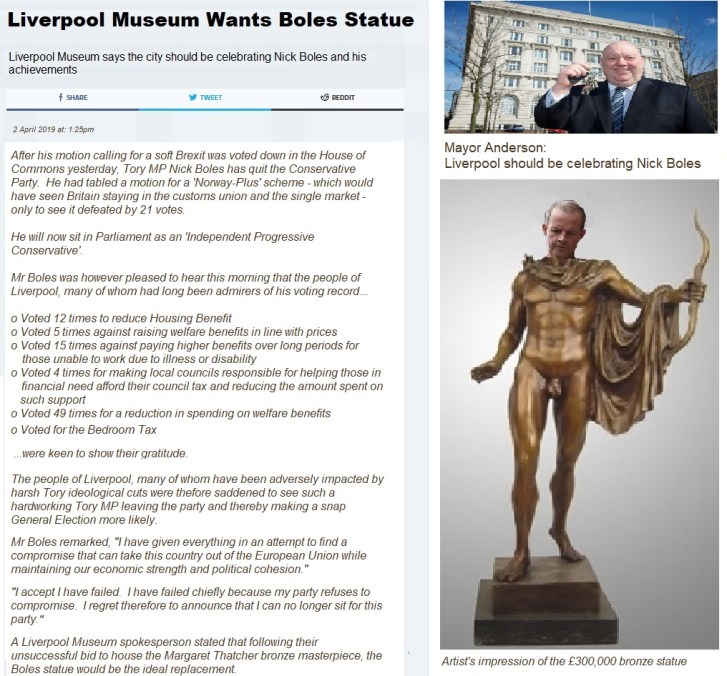 Nick Boles statue