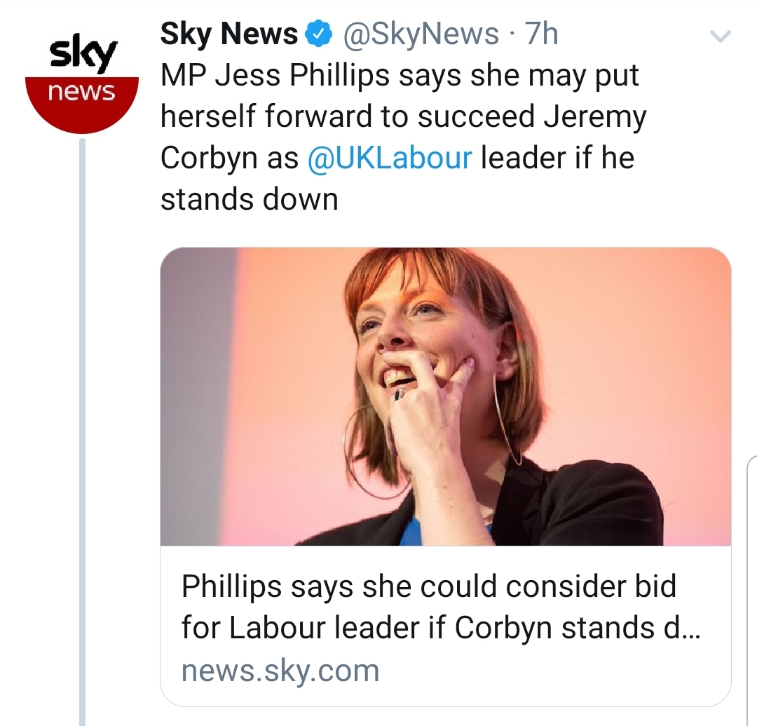 jess phillips to put herself forward as labour leader